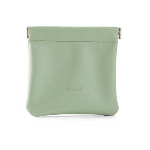 COM020 Simple PU Leather Coin Purse Fashion Popper Self-closing Portable Digital Storage Bag Carry-on Mini Lipstick Makeup Bag
