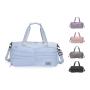 GELORY Customized Logo Durable Travel Duffel Bag Sports Gym Tote Bag with Shoe Compartment