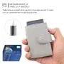 New Design Smart Mens Wallet with Card Holder Wallet Aluminum Metal Case Pop Up Wallet RFID Blocking Metal Card Case