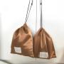 Custom Logo Satin Cloth  Gift Packaging Bag Branded Matt Satin Drawstring Dust Bag For Handbag