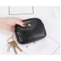 ZWY019 Daily Simple Women Shell Wallet New Solid Color PU Leather Zipper Clutch Coin Bag Fashion Portable Mini Key Bag