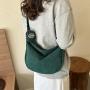 New Dumpling Bag Corduroy Retro Messenger Bag Japanese And Korean Minimalist Style Shoulder Bag for Women