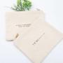 KBW792 Customized High Quality Zipper Canvas Zipper Cosmetic Bag Fashion Travel Eco-friendly Cotton Canvas Clutch Bag