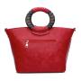 2024 Custom Engraved Flower Bucket Bag Handbag For Women Vintage Wooden Handle