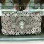 High Quality Luxury Metal Mesh Purse Crystal Bling Purses Rhinestone Handbags Evening Bag