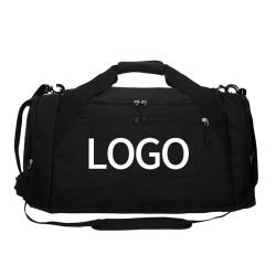 Custom Logo Waterproof Lightweight Durable Sports Duffel Gym Overnight Bag with Wet Pocket Travel Duffle Bag for Men