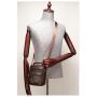 HR731 Men Bag Cow Genuine Leather Briefcase Handbag Single Shoulder Crossbody Bag Business Vertical Messenger Bag