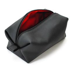 Cosmetic travelling bag travel organizer leather zipper bags