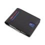 Wholesale Leather Slim Metal Money Clip Wallet Carbon Fiber Leather Card Holder Wallets for Men