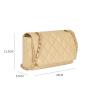 Elegant Custom Logo Ladies Pu Leather High Quality Fashion Colorful Crossbodybag For Women Quilted Metal Chain Shoulder Bag