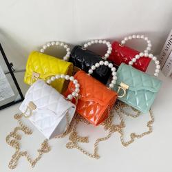 New diamond lattice jelly bag 2024 ladies handbags fashion women's crossbody small perfume jelly bag