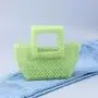 Wholesale handmade resin green beaded Handbag Pearl Bag Famous Design Women Acrylic tote Bag Summer Bag Hollow Out 2024