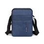 Men's casual crossbody bag with large capacity four layer canvas shoulder bag