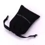 Custom Logo Printed Small Canvas Drawstring Bag For Candle Packaging Black Soild Gift Storage Dust Cotton Pouch