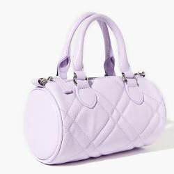 Custom Logo Pu Leather Fashion Purse And Handbags 2023 Trending Embroidered Diamond Pillow Handbag Women Bags