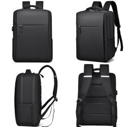 ZF302 Laptop Bag USB Charger Computer Cover Backpack Oxford Fabric Waterproof Zipper Print Logo Gift Backpack Business Schoolbag