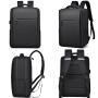 ZF302 Laptop Bag USB Charger Computer Cover Backpack Oxford Fabric Waterproof Zipper Print Logo Gift Backpack Business Schoolbag