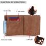 Custom Logo Luxury Credit id Card Holder Minimalist Wallet PU Leather Men Bi-Fold Wallets