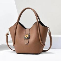 2024 Women PU Leather Shoulder Bag Top-Handle Purse Ladies Handbag Elegant Designer Shoulder Bag