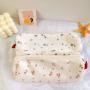 NHC0054 Simple Small Floral Pencil Case Cute Small Fresh Girl Heart Mini New ins Stationery Storage Bag For Student