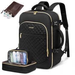 30L Flight Approved Carry On Backpack with 3 Packing Cubes 17.3inch Laptop Business Daypack Large Travel Backpacks for  Women