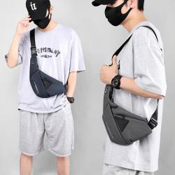 Fashionable and minimalist chest bag for men's waterproof diagonal chest bag