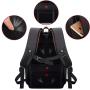 Waterproof Laptop Backpack Casual Student School Bag Business Commuting Travel Backpack with USB Polyester Lining