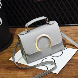 ZR786 Woman PU Retro Bag Daily Life Girl Horizontal Color Block Square Single Bag Girl Magnetic Button Underarm Versatile Bag