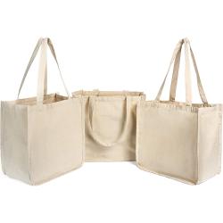 Gelory Custom Logo Extra Large Heavy Duty Cotton Shopping Bag Reusable Grocery Bags