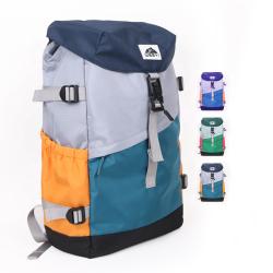 CHANGRONG Custom large capacity color block design Recycled RPET Casual travel laptop rucksack backpack bag