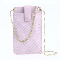 Phone bag for women Fashionable Mini Mobile Phone Bag Ladies' Solid Color Joker Chain Portable Shoulder Messenger Bag