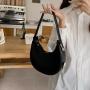 2023 New Korean Crescent Bag Underarm Crossbody Metal Buckle Zipper Bag Women Bags Designer