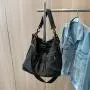 ZWY221 Daily Casual Ladies Drawstring Shoulder Bag Oxford Waterproof Lightweight Gym Bag Outdoor Sports Fitness Shopping Handbag