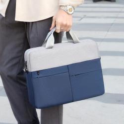 ZR902 New Unisex Briefcase Business Men's Handbag Zipper Office Work Oxford Waterproof Shoulder Laptop Bag Document Computer Bag