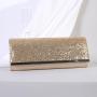 Glitter women long clutch bags with chain shiny dinner dress clutch purses and handbags for women evening bags factory wholesale