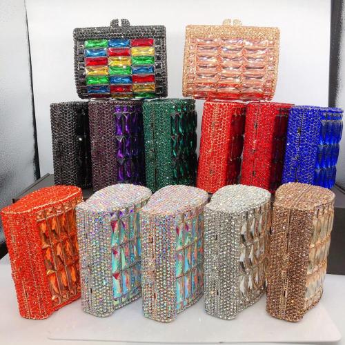 2024  New Design Rhinestone Evening Bag Crystal Clutch Evening Bag Ladies Crystal Women Bag Wedding Party Purse