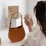2024 New Wholesale Korean Fashion Handbag Commuting Styled Simple Women Shoulder Bag PU Leather Small Underarm Bag for Women
