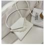 Popular Pearl Handbag New Bag For Women  Texture Double Layer Small Square Bag Single Shoulder Cross Bag For Women