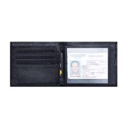 Vintage Crazy Horse Trifold Wallet Real Leather Card Holder Wallet for Men