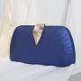 Trendy woman bags handbags clutches good quality ladies purse metal leaf decoration PU clutch bags velvet evening bag for lady