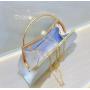 ZWY330 Ladies Fashion Luxury Evening Bag Polyester Rhinestone Party Clutch Bag Wholesale Shell Pleated Shoulder Crossbody Bag