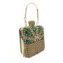 2024 Fashion Designer Handbag Diamond Dinner CrossbodyBag Wedding Party Women's Shoulder Bag Luxury Square Handbag