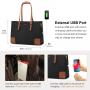 Lovevook 2022 2pcs office lady business tote bags 15.6 large capacity shoulder bags custom logo laptop briefcase Women handbags