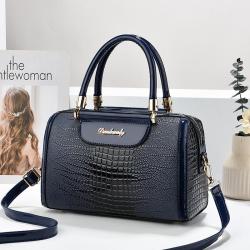 2024 new crocodile pattern  Bags for women Boston pillow bag large capacity women's handbag shoulder crossbody bag