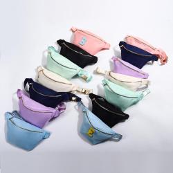 US Warehouse Free Shipping Small Size Waterproof Fanny Women Men Crossbody Chest Bag Kids Travel Waist Belt Bag Nylon Fanny Pack