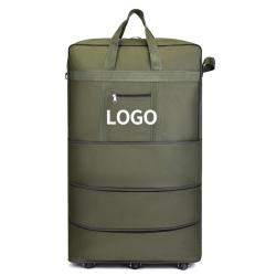 OEM Multipurpose High Quality Waterproof Oxford Duffel Bag Large Capacity Lightweight Foldable Travel Bag with Wheels