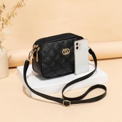 Premium Quality texture bag ladies messenger bags pu leather wholesale embroidery fashion large capacity women's shoulder bag