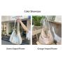 ZWY093 New Striped Flower Cotton Shoulder Bag Wholesale Fashion Girls Crossbody Bag Travel Work Picnic Vacation Shoulder Bag