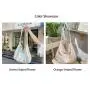 ZWY093 New Striped Flower Cotton Shoulder Bag Wholesale Fashion Girls Crossbody Bag Travel Work Picnic Vacation Shoulder Bag