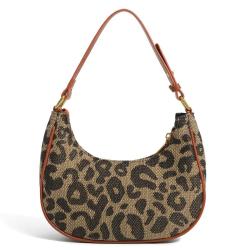 Leopard Print Underarm Female Hand 2024 Autumn/Winter Instagram New Fashion Female Hand Bill Shoulder Underarm Bag